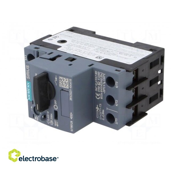 Motor breaker | 7.5kW | 220÷690VAC | for DIN rail mounting | Size: S0 image 2