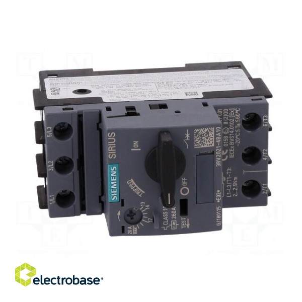 Motor breaker | 7.5kW | 220÷690VAC | for DIN rail mounting | Size: S0 image 9
