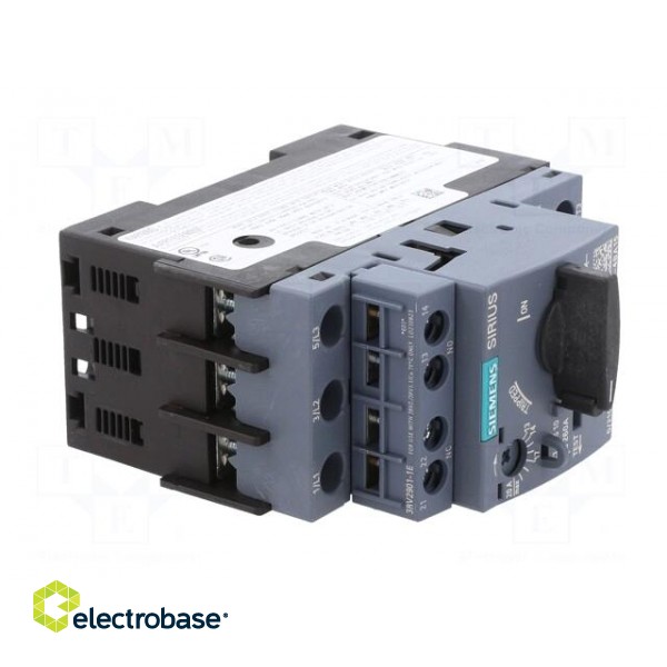 Motor breaker | 7.5kW | NO + NC | 220÷690VAC | for DIN rail mounting image 8