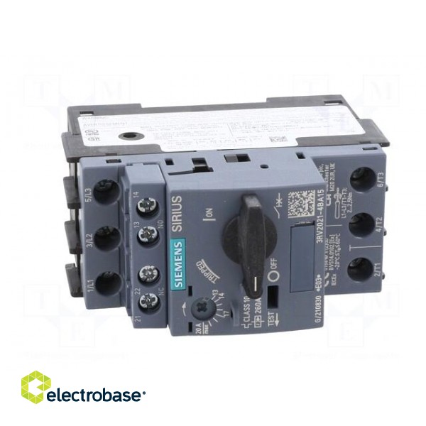 Motor breaker | 7.5kW | NO + NC | 220÷690VAC | for DIN rail mounting image 9
