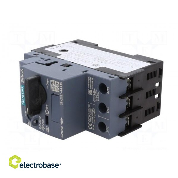 Motor breaker | 7.5kW | NO + NC | 220÷690VAC | for DIN rail mounting image 2