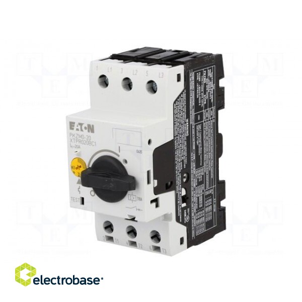 Motor breaker | 9kW | 220÷690VAC | DIN | Overcurrent release: 16÷20A image 2