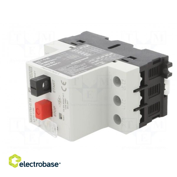 Motor breaker | for DIN rail mounting | 0.1÷0.16A | IP40 | -5÷40°C image 2