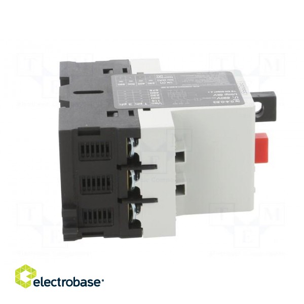 Motor breaker | for DIN rail mounting | 0.4÷0.63A | IP40 | -5÷40°C image 7