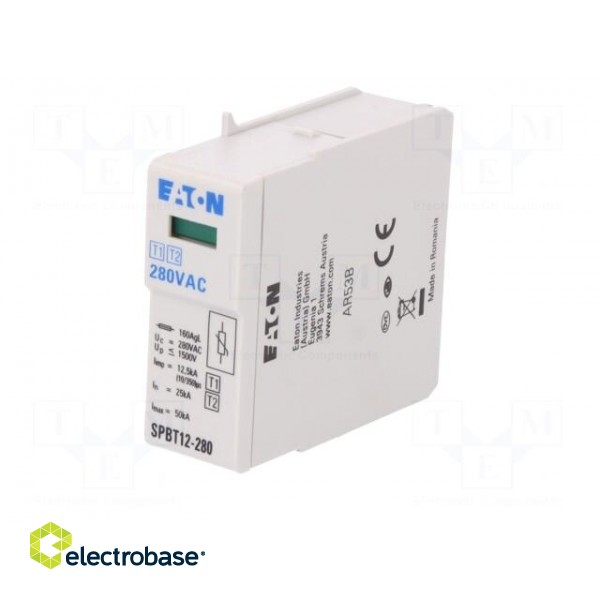 Cartridge for surge arrestor | Type 1+2 | 280VAC | socket | -40÷70°C image 2