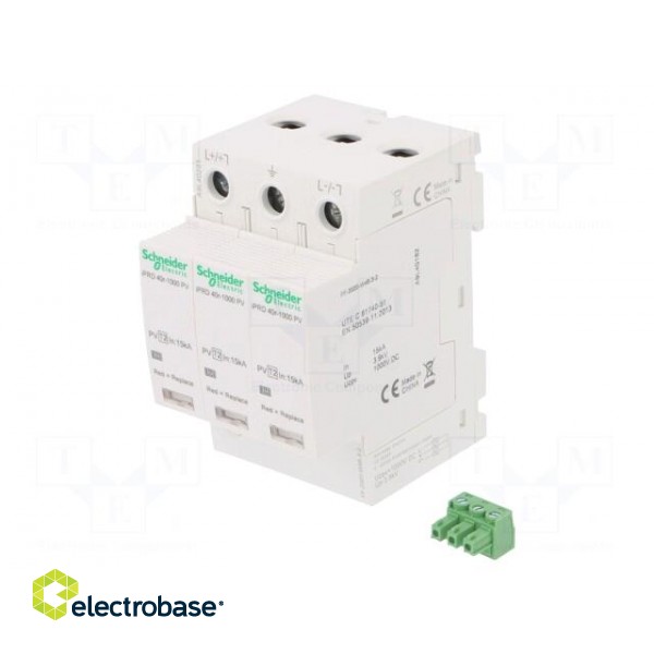 Surge arrestor | Type 2 | Poles: 3 | for DIN rail mounting | -25÷60°C фото 1