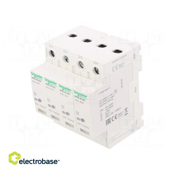 Surge arrestor | Type 2 | Poles: 4 | for DIN rail mounting | -25÷60°C фото 1