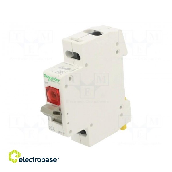 Module: pushbutton switch | Poles: 1 | 250VAC | 4kV | 20A | IP40 | ACTI9