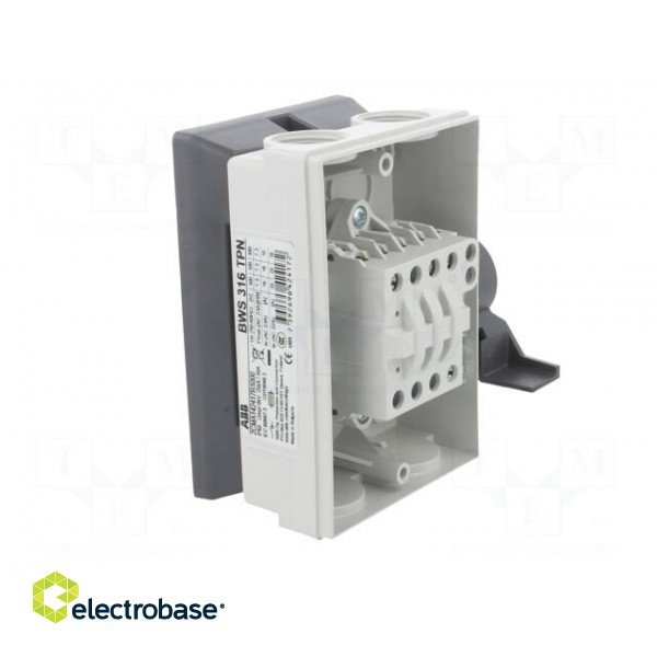 Safety switch-disconnector | Poles: 3 | flush mounting | 16A | BWS фото 2