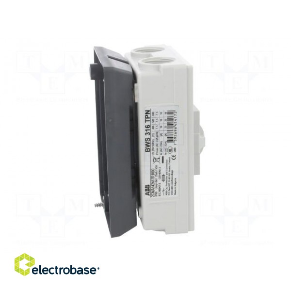 Safety switch-disconnector | Poles: 3 | flush mounting | 16A | BWS image 9