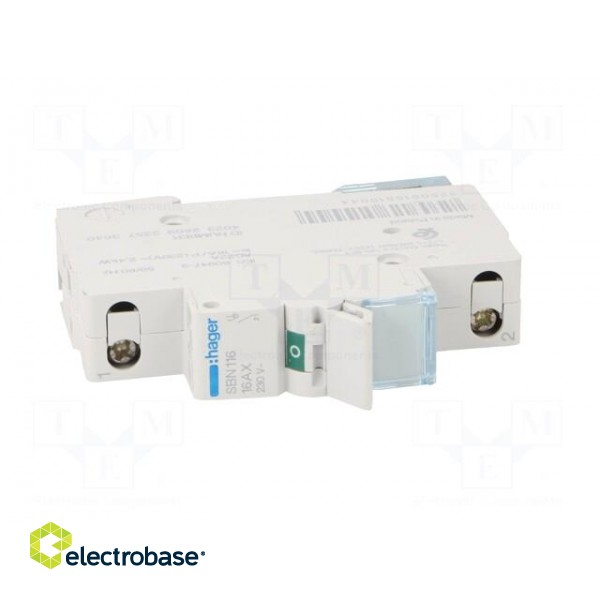 Switch-disconnector | Poles: 1 | for DIN rail mounting | 16A | 230VAC paveikslėlis 9