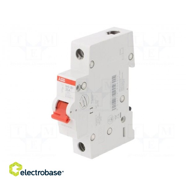 Switch-disconnector | Poles: 1 | for DIN rail mounting | 25A | 240VAC фото 1