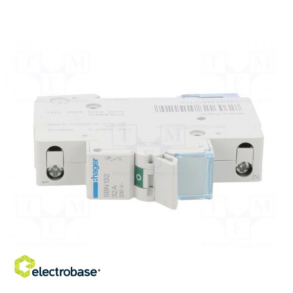 Switch-disconnector | Poles: 1 | for DIN rail mounting | 32A | 230VAC paveikslėlis 9