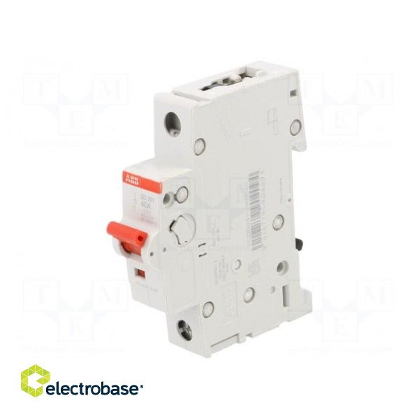 Switch-disconnector | Poles: 1 | for DIN rail mounting | 40A | 253VAC фото 1