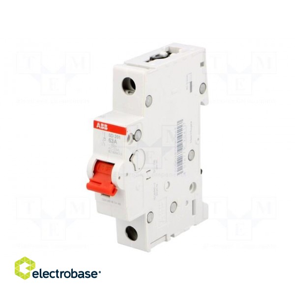 Switch-disconnector | Poles: 1 | for DIN rail mounting | 63A | 253VAC image 1
