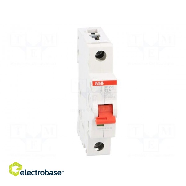 Switch-disconnector | Poles: 1 | for DIN rail mounting | 63A | 253VAC фото 9