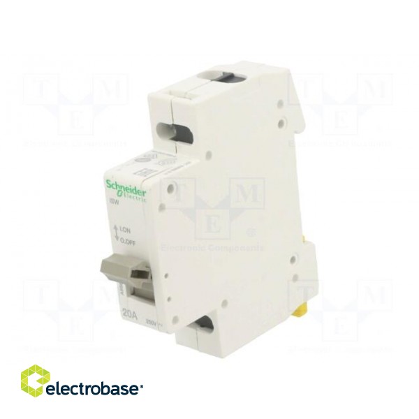 Switch-disconnector | Poles: 1 | for DIN rail mounting | 20A | 250VAC paveikslėlis 1