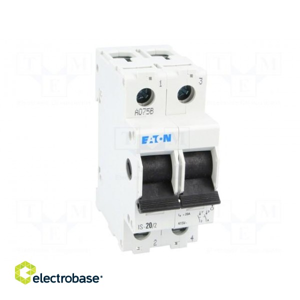 Switch-disconnector | Poles: 2 | DIN | 20A | 240VAC | IS | IP40 | 2.5÷50mm2 image 9