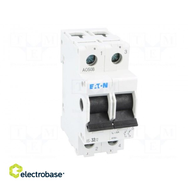 Switch-disconnector | Poles: 2 | DIN | 32A | 240VAC | IS | IP40 | 2.5÷50mm2 image 9