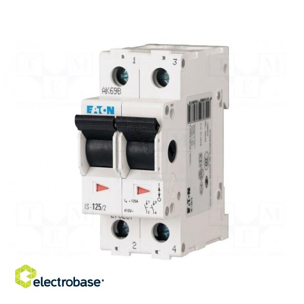 Switch-disconnector | Poles: 2 | for DIN rail mounting | 63A | 240VAC