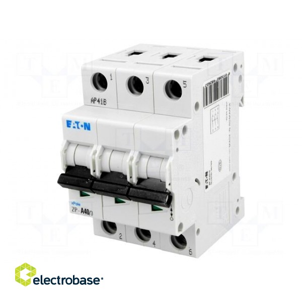 Switch-disconnector | Poles: 3 | DIN | 40A | 400VAC | ZP | IP40 | 1.5÷25mm2 фото 1