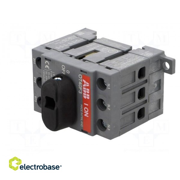 Switch-disconnector | Poles: 3 | for DIN rail mounting | 40A | OT фото 2