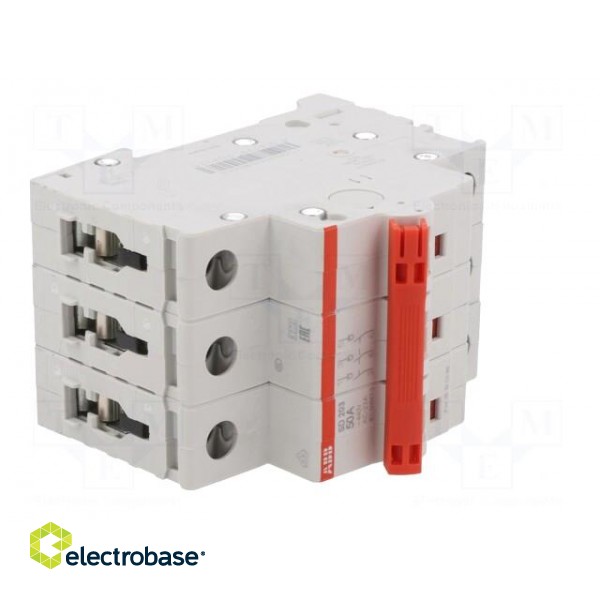 Switch-disconnector | Poles: 3 | for DIN rail mounting | 50A | 400VAC фото 8