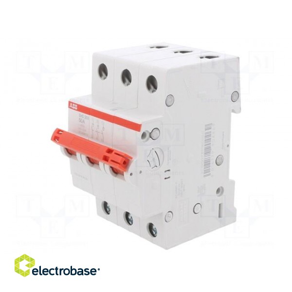Switch-disconnector | Poles: 3 | for DIN rail mounting | 50A | 415VAC фото 1