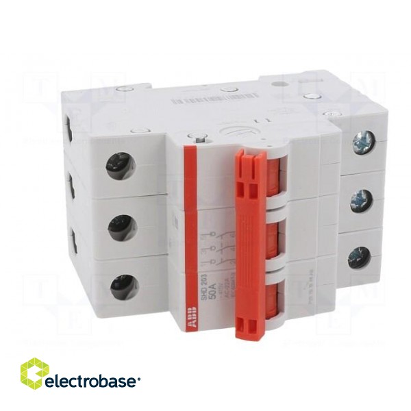 Switch-disconnector | Poles: 3 | for DIN rail mounting | 50A | 415VAC фото 9