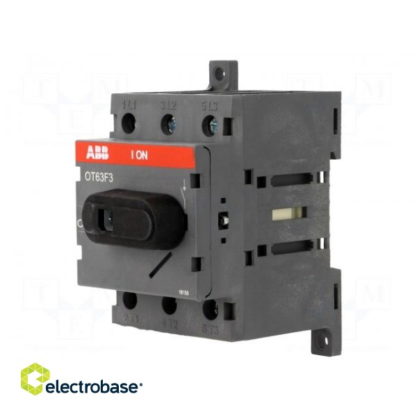 Switch-disconnector | Poles: 3 | for DIN rail mounting | 63A | OT image 1