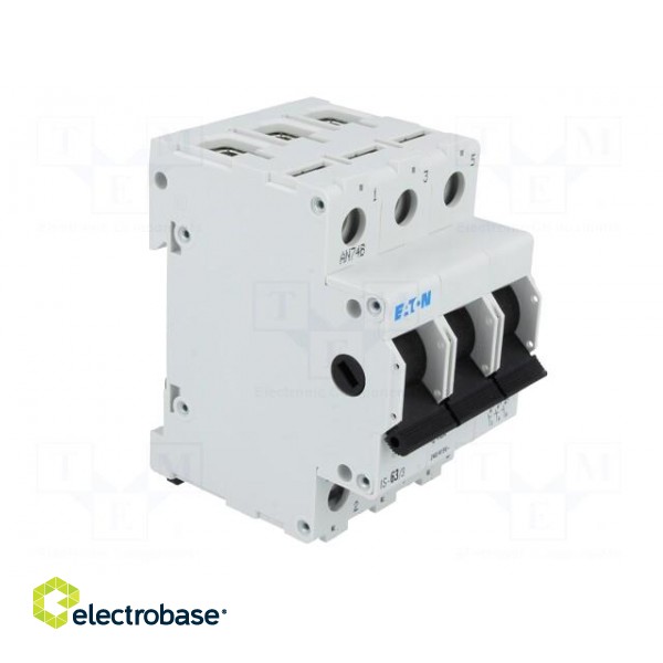 Switch-disconnector | Poles: 3 | for DIN rail mounting | 63A | 240VAC image 8