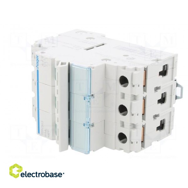 Switch-disconnector | Poles: 3 | for DIN rail mounting | 63A | 400VAC image 2