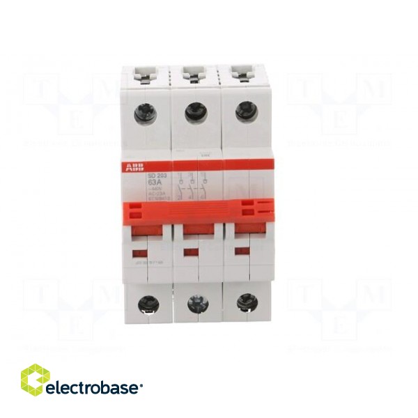 Switch-disconnector | Poles: 3 | DIN | 63A | 400VAC | SD200 | IP20 image 9