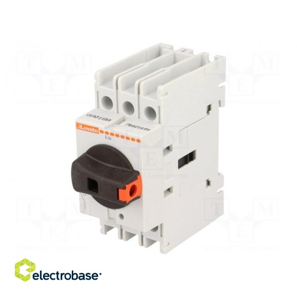 Switch-disconnector | Poles: 3 | DIN,screw type | 16A | GA image 1