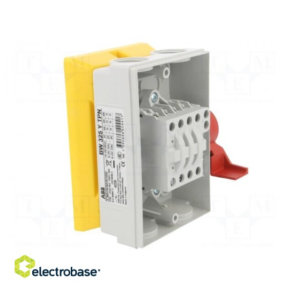 Switch-disconnector | Poles: 3 | flush mounting | 25A | BW | IP65 image 2
