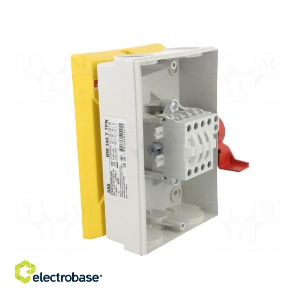 Switch-disconnector | Poles: 3 | flush mounting | 40A | BW | IP65 image 3