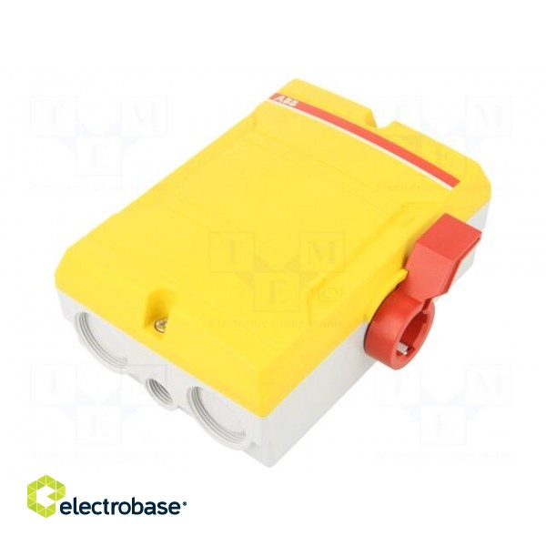 Switch-disconnector | Poles: 3 | flush mounting | 40A | BW | IP65 image 1