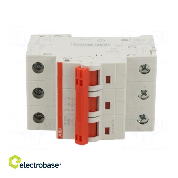 Switch-disconnector | Poles: 3 | for DIN rail mounting | 40A | 400VAC фото 9