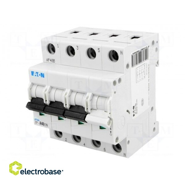 Switch-disconnector | Poles: 3+N | DIN | 40A | 400VAC | ZP | IP40 image 1