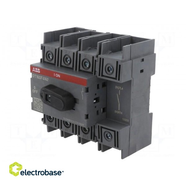 Switch-disconnector | Poles: 4 | for DIN rail mounting | 100A | OT image 1