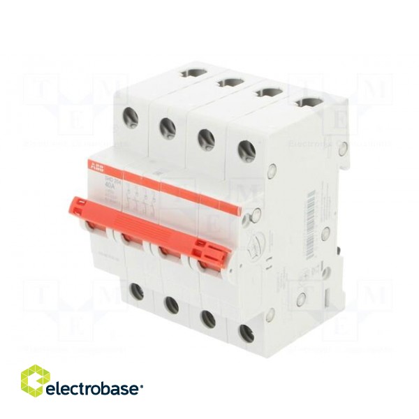 Switch-disconnector | Poles: 4 | for DIN rail mounting | 40A | 415VAC paveikslėlis 1