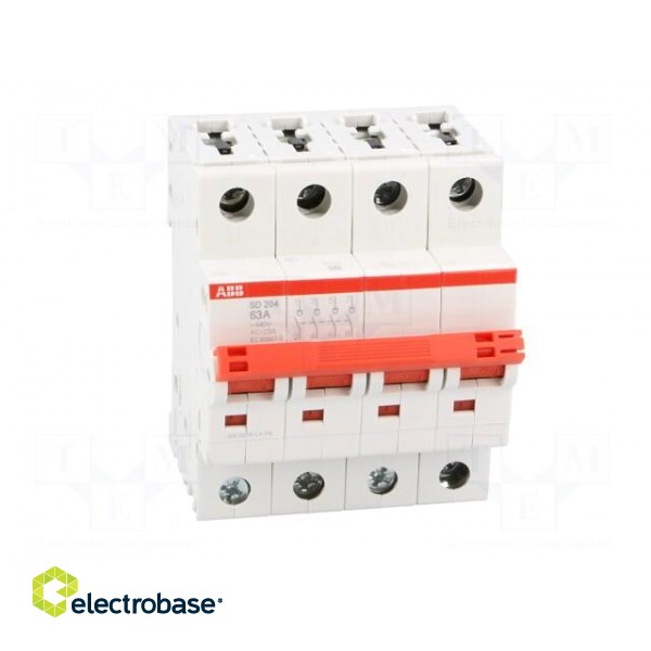 Switch-disconnector | Poles: 4 | DIN | 63A | 400VAC | SD200 | IP20 image 9