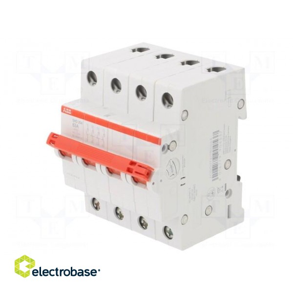 Switch-disconnector | Poles: 4 | for DIN rail mounting | 63A | 415VAC image 1