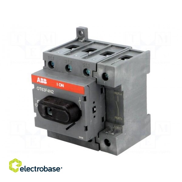 Switch-disconnector | Poles: 4 | for DIN rail mounting | 63A | OT image 1