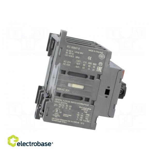 Switch-disconnector | Poles: 4 | for DIN rail mounting | 63A | OT image 7