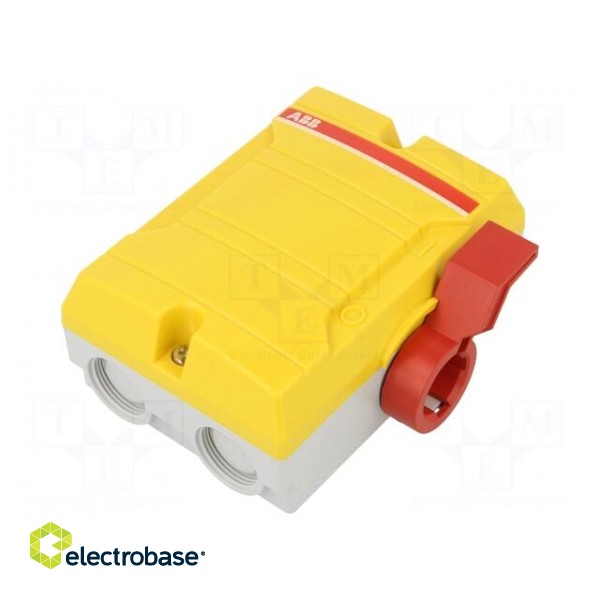 Switch-disconnector | Poles: 4 | flush mounting | 25A | BW | IP65 image 1