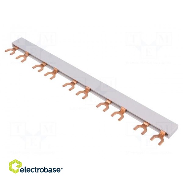 Busbar | 10mm2 | Poles: 2 | Urated: 240V,415V | Usurge rated: 4kV | fork