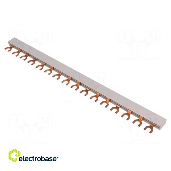 Busbar | 10mm2 | Poles: 3 | Urated: 240V,415V | Usurge rated: 4kV | fork