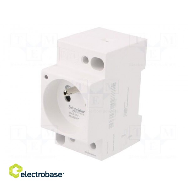 E-type socket | 250VAC | 16A | for DIN rail mounting | ACTI9 фото 1