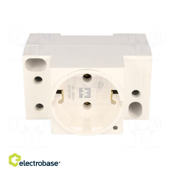 E-type socket | 250VAC | 16A | IP20 | on panel | Input: 6mm fork | 62mm image 9